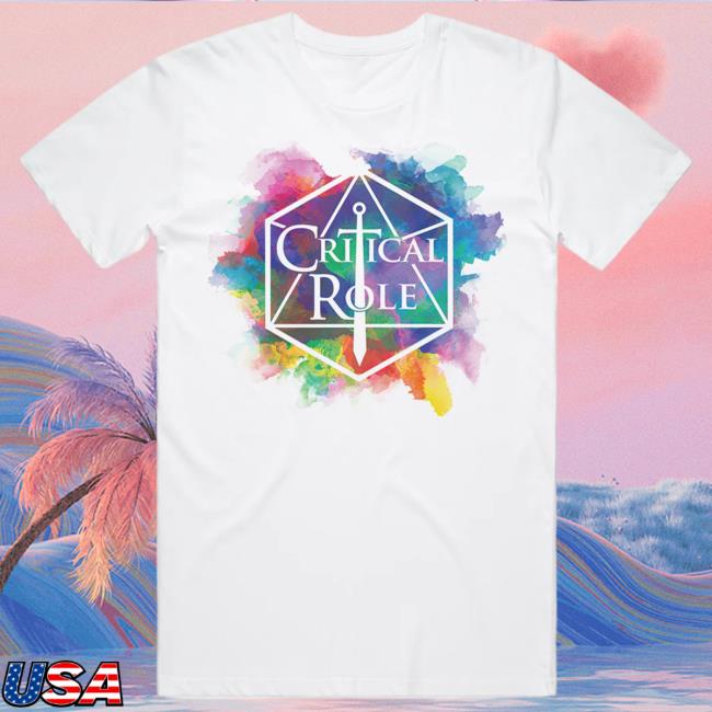 Official Critical Role Merch Store Shop Critical Role Watercolor Logo Tees CriticalRole