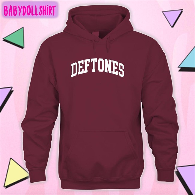 Deftones Black Collegiate T Shirt Deftones Merch Deftones Black Collegiate Long Sleeve Tee Shirt Deftones Merch