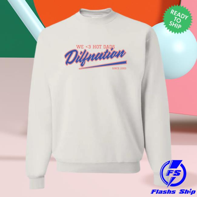 Official SadieCrowell Merch Sadie Crowell Dilf Nation Hot Dad Crewneck Sweatshirt