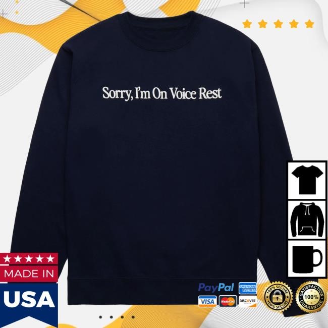 Official Giggly Squad Merch Voice Rest Crewneck Navy