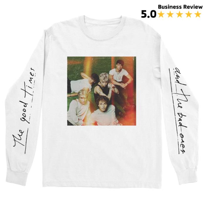 Official Merch Bar Why Don't We Store Shop Good Times Cover L/S Tee White MechBar