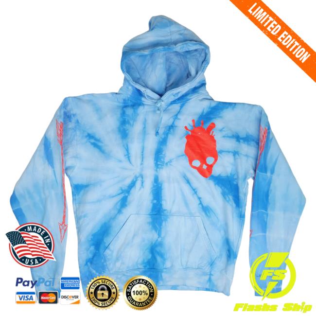 Official Any Means Necessary Clothing Down with the Ship Crewneck Baby Blue Tie Dye