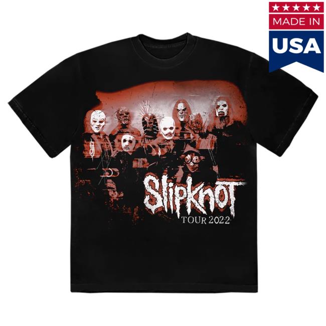 Official Slipknot Merch Store Slipknot Band Photo '22 Tour Black Popover Shirt Slipknotmerch Apparel Clothing Shop