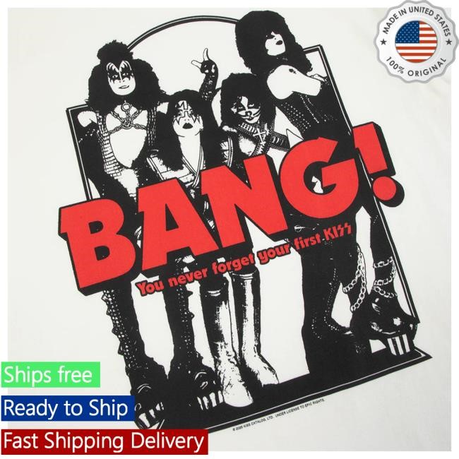 Kiss BANG! Frame Hot Shirt Kiss Band Official Merch Store