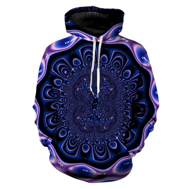 Official Iedm Clothing Vivid Warp Unisex Pullover Hoodie 3D All Over Print