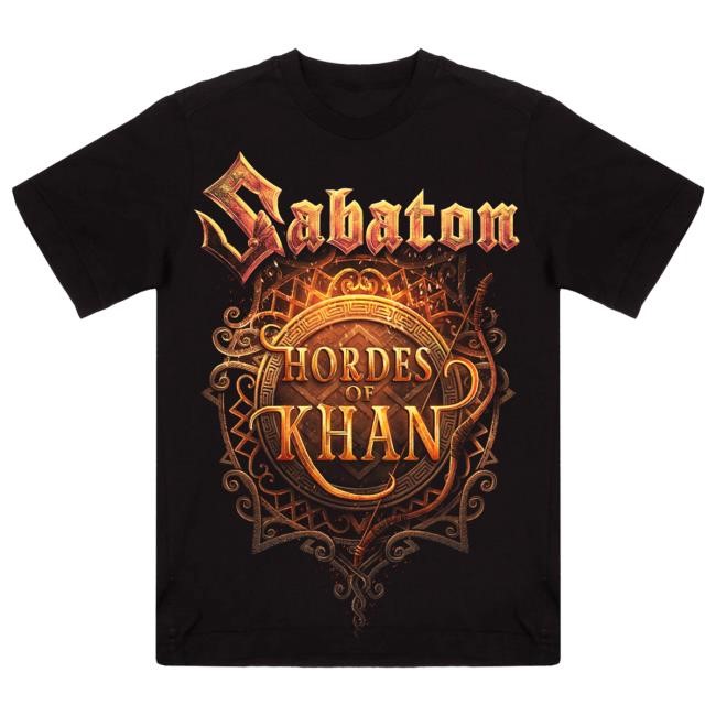 Official Sabaton Merch Store Hordes Of Khan Shirt Kids