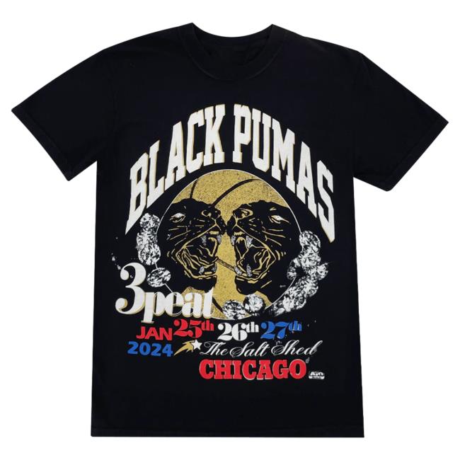 Official Hello Merch Black Pumas Chicago Live 2024 Shirt 2024 HelloMerch
