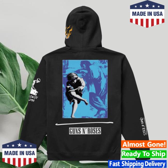 Official Primitive Skateboarding Apparel Clothing Merch Store Shop Estranged Hw Guns N' Roses Pullover Hoodie Black