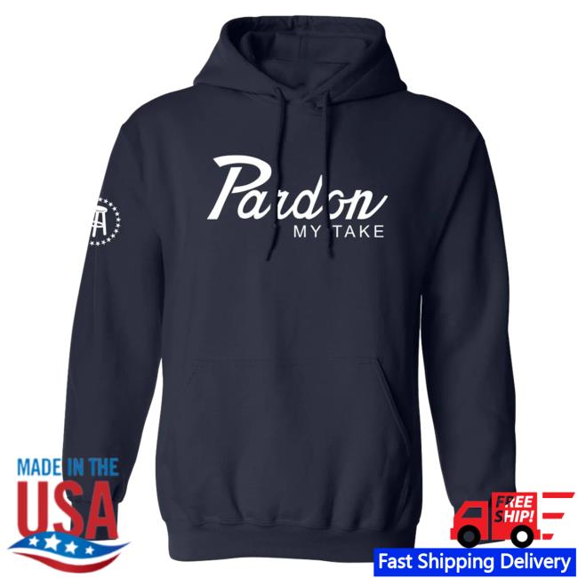 Official Barstool Huskies Merch Store Pardon My Take Pardon My Take Script Logo Hooded Sweatshirt Barstoolhuskies Apparel Clothing Shop