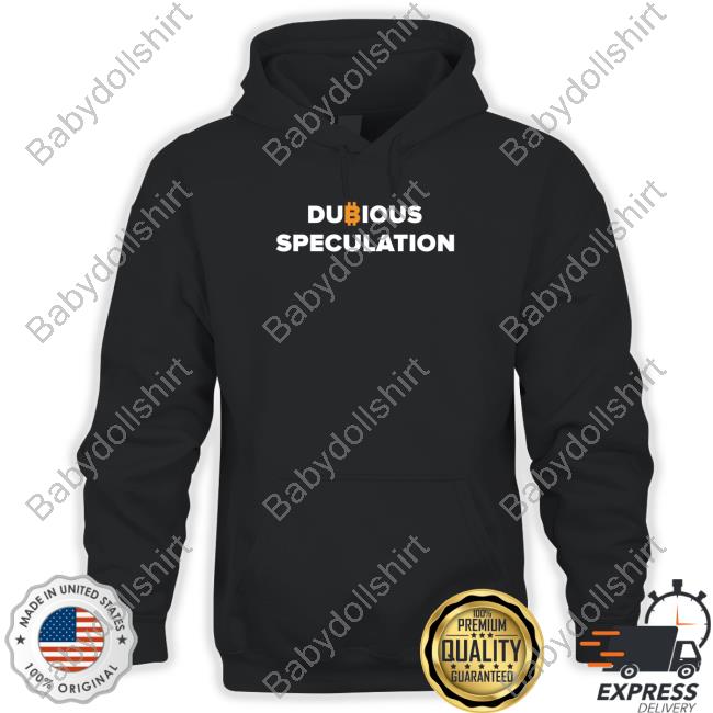 Into The Cryptoverse Merch Dubious Speculation Hooded Sweatshirt Benjamin Cowen