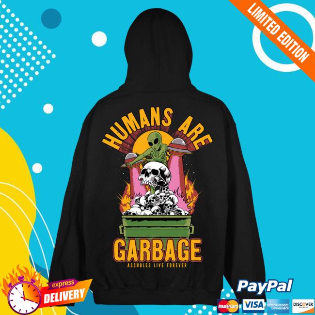 Official Linda Finegold Merch Store Humans Are Garbage Crew Black Lindafinegold Clothing Shop