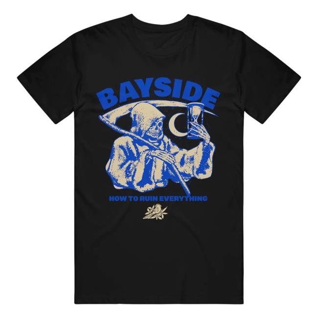 Official Bayside Merch Ruin Everything Black Shirt New