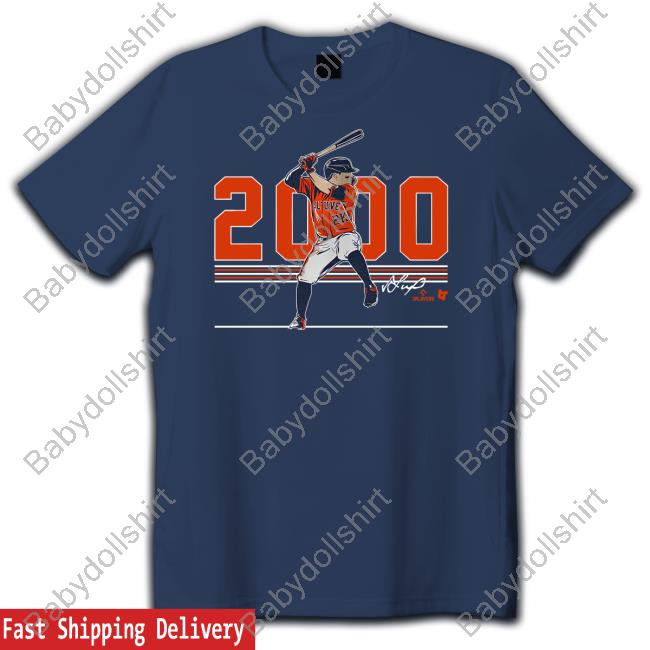 Breakingt Merch Jose Altuve 2000 Hits Shirts