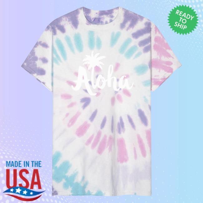 Official Vintage Aloha Beach T-Shirt Hawaii Beach Tropical Unisex Tie Dye T-Shirt