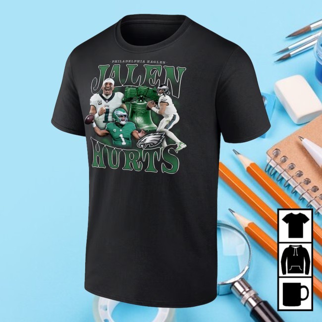 Official Jalen Hurts Philadelphia Eagles Fanatics Notorious Player Graphic Shirt - Jalen Hurts