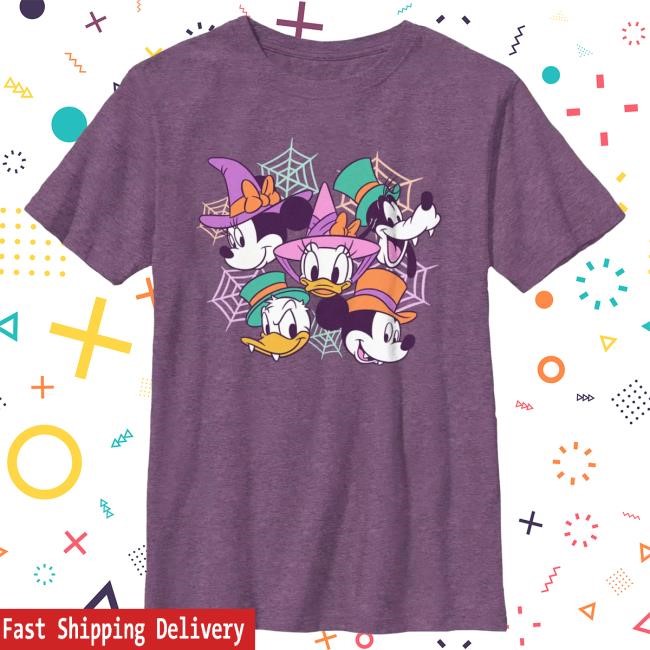 Official Disney Store Mickey Mouse and Friends Halloween Shirt for Kids