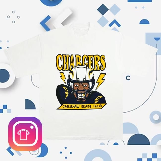 Official Crenshaw Skate Club CSC x LA Chargers Player Popover Shirt 2.0