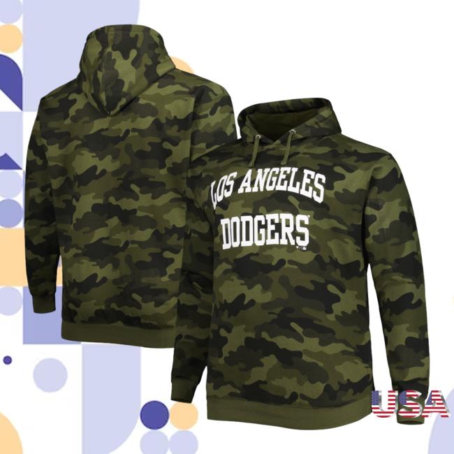 Official Lids Clothing Merch Store Shop Los Angeles Dodgers Hoody 3D All Over Print