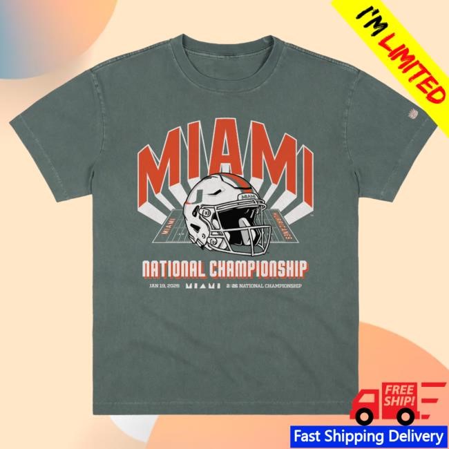 Miami NCAA Football NCAA National Title Heavyweight Tee Homefield