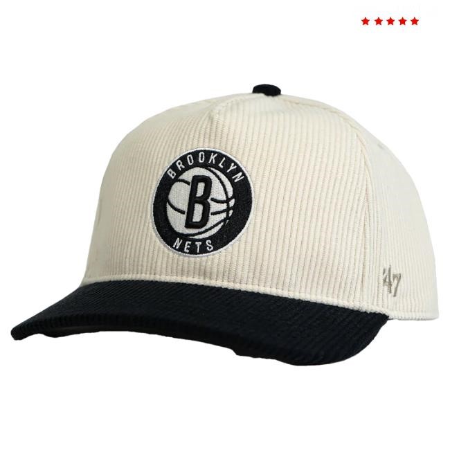 Slam Goods NBA Brooklyn Nets Cream '47 Hitch Hat Fan Pick