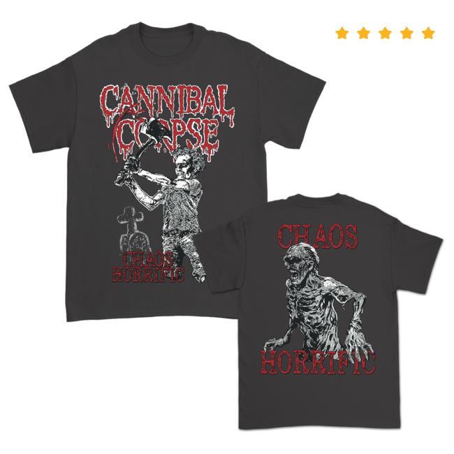Official Kings Road Merch Store Cannibal Corpse Chaos Horrific Bootleg Tees (Dark Grey) Kings Road Shop CannibalCorpse