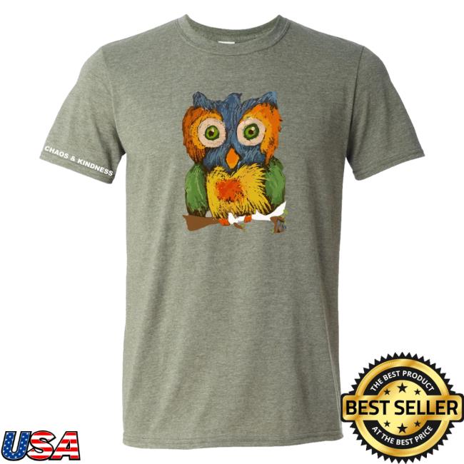 Official Chaos And Kindness Store Owl Hoots Popover Shirt