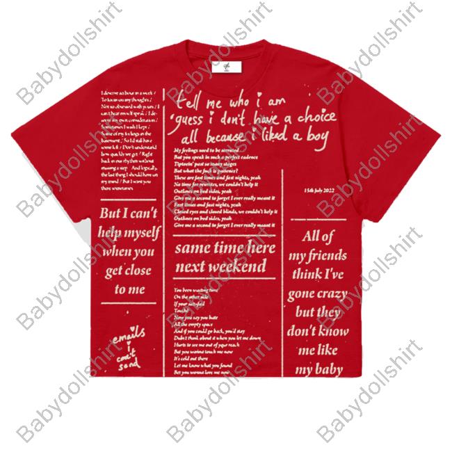 Lyrics Tee Shirt