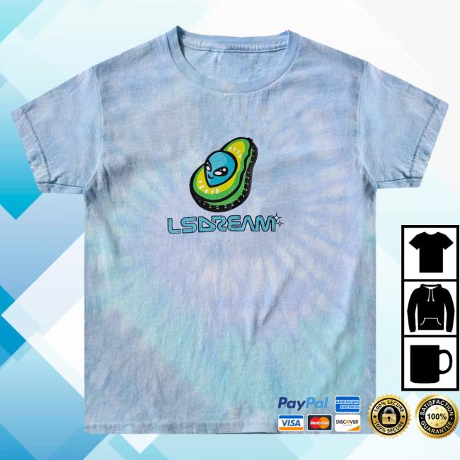 Official Lsdream Merch Lsdream - Avocado Tie Dye Crewneck Sweatshirt