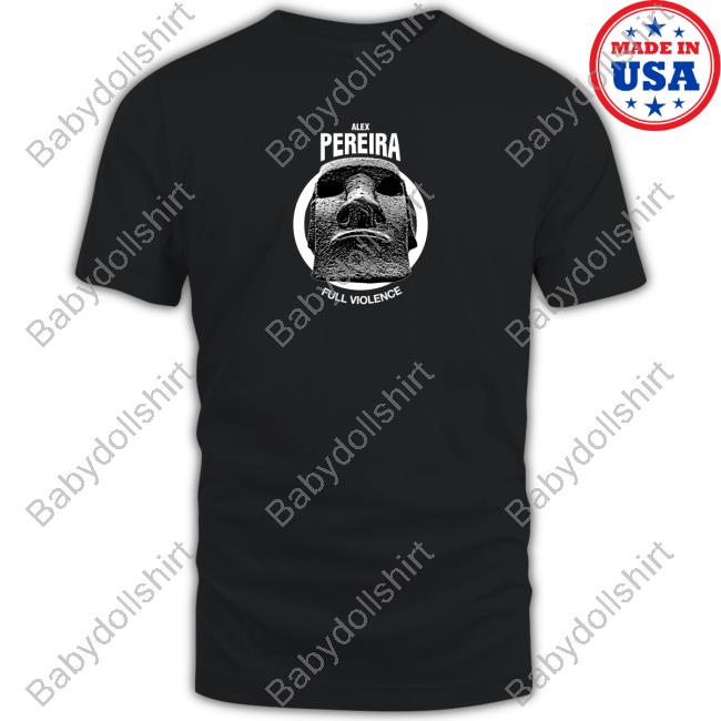 Alex Pereira Full Violence Merch Stonehead Stamped Tee Shirt