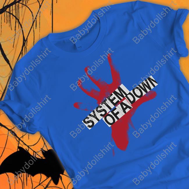 System Of A Down Self-Titled Red Hand Logo T Shirt