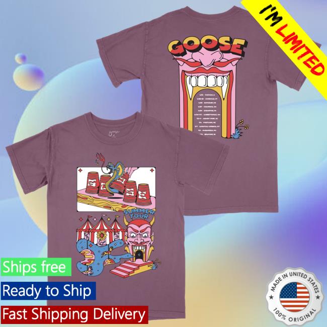 Official Goose The Band Merch Goosetheband Summer Circus Tour Hot Shirt
