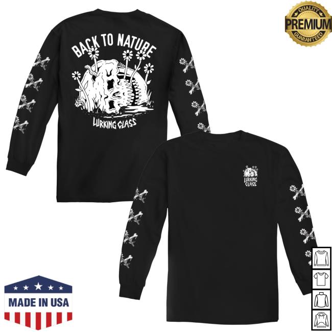 Official Lurking Class Clothing Back To Nature Longsleeve Black LurkingClass