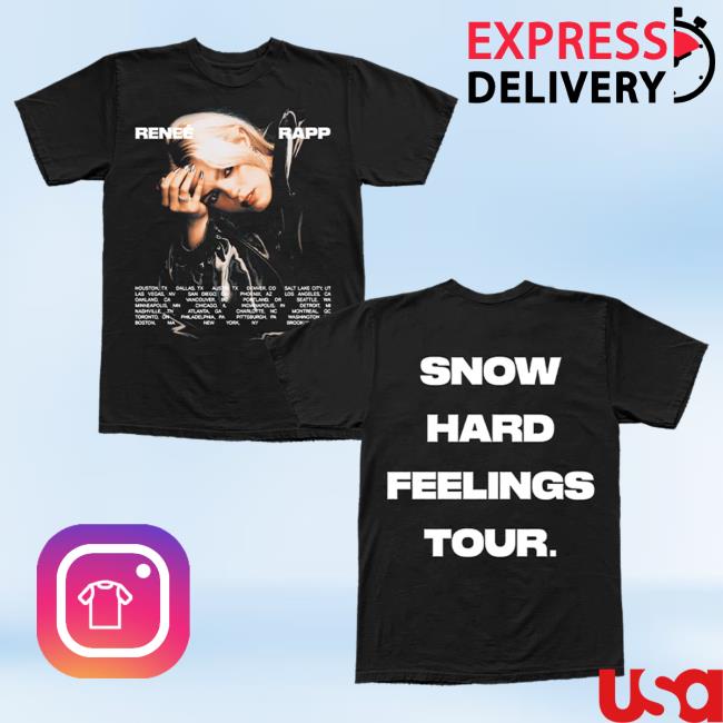 Official Renee Rapp Merch Store Reneé Rapp Snow Hard Feelings Tour Popover Shirt Renee Rapp Clothing Shop ReneeRapp