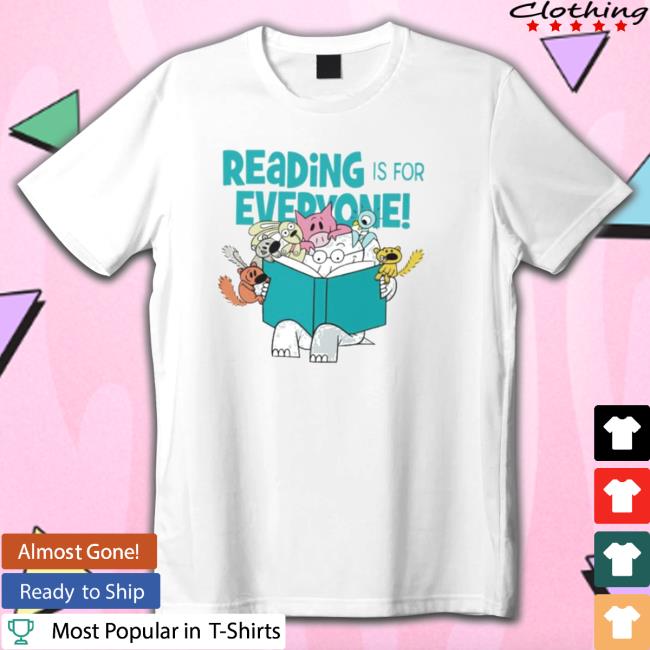 Official Reading Is For Everyone Elephant And Piggie T-Shirt