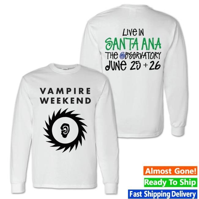 Official Vampire Weekend Merch Store Santa Ana LS Shirt