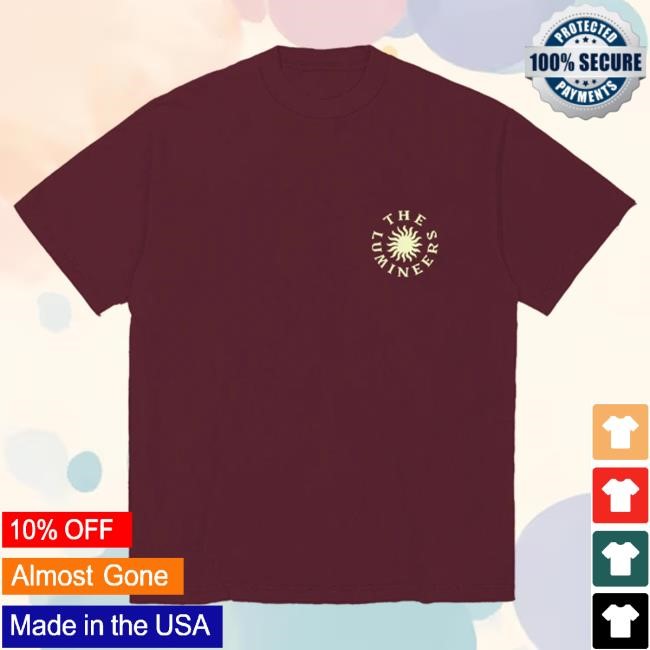 Official Lumineers Merch The Lumineers Automatic August 6th Sacramento Event Top Shirt