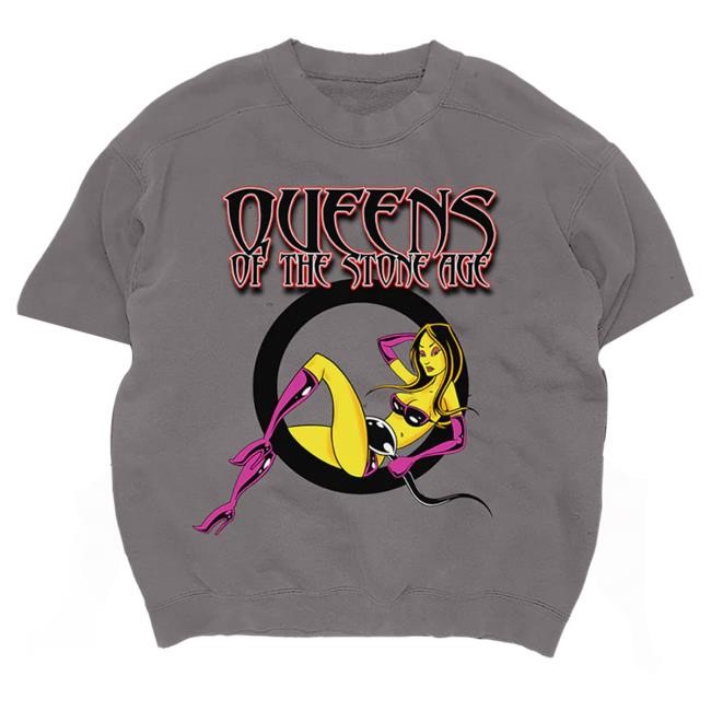 Official Qotsa Merch Store Queens Of The Stone Age Songs For The Deaf Short Sleeve T-Shirt Qotsa Apparel Shop