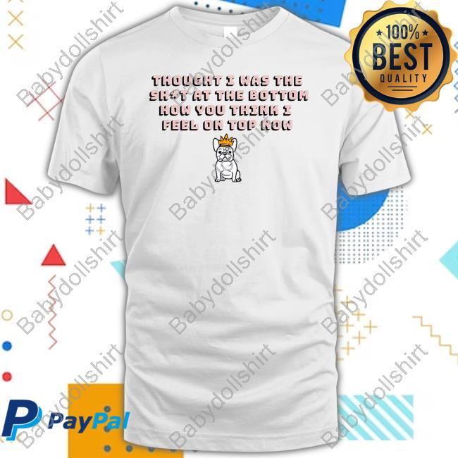 Magnificent Thought I Was The Shit At The Bottom How You Think I Feel On Top Now Hoodie
