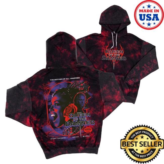 Official Studiohouse Designs Queen Of The Damned Tie Dye Popover Hoodie
