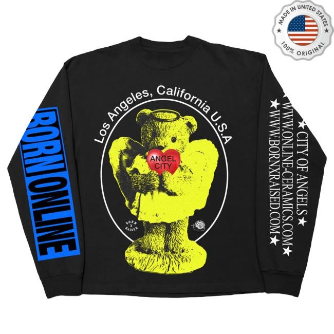 Official Born X Raised Merch Store Shop Born X Raised + Online Ceramics Same Moment Long Sleeve Shirt: Black BornxRaised