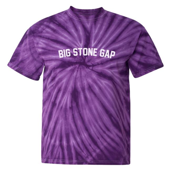 Official Hometown Apparel Clothing Merch Big Stone Gap Virginia Classic Curve Tie Dye T Shirt Purple