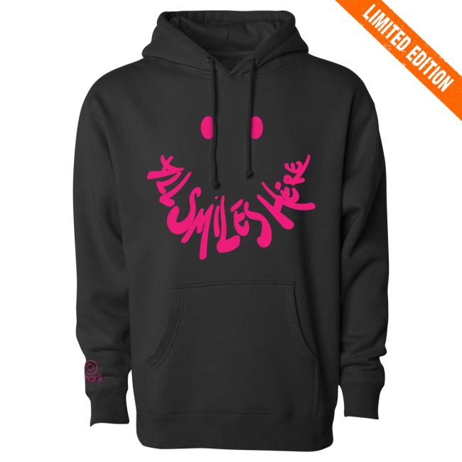 Official Charli D'Amelio Merch Store Charli D'Amelio Charli All Smiles Here Hoodie Black Charli D'Amelio Apparel Clothing Shop CharliD'Amelio