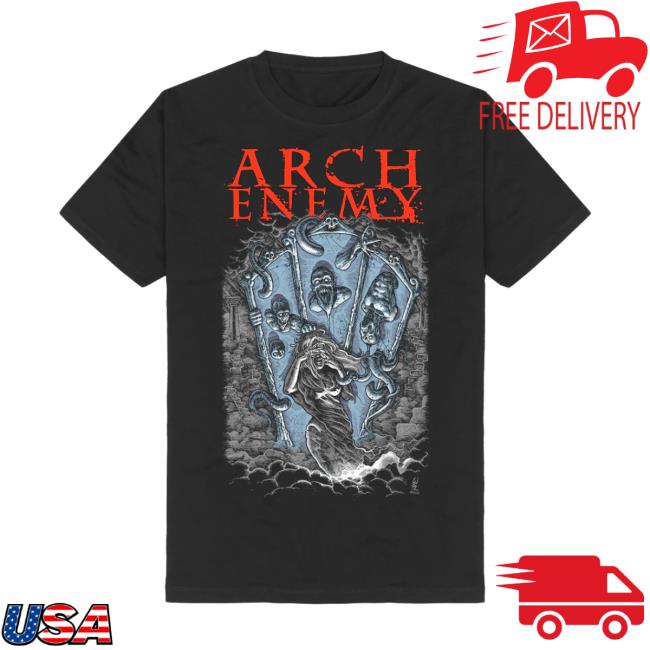 Arch Enemy Merch House Of Mirrors Blue Crewneck Sweatshirt