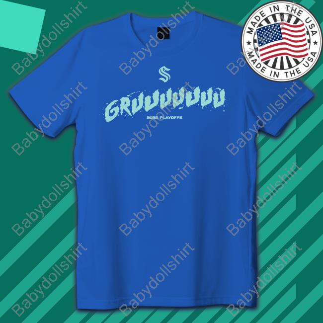 Official Seattle Kraken Merch Gruuuuuuu 2023 Playoffs T Shirt