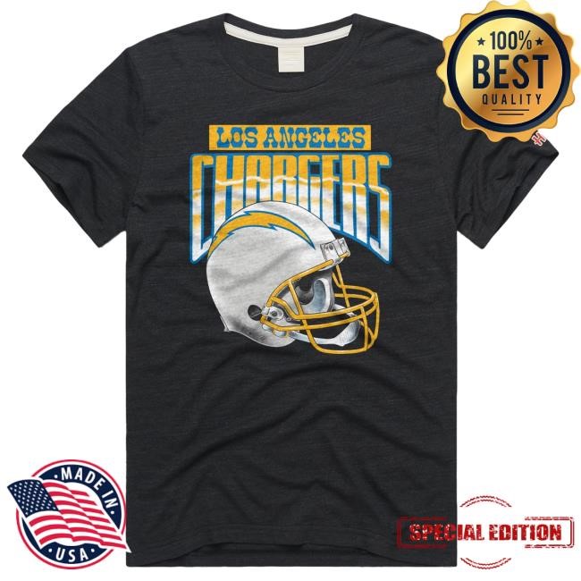 Los Angeles Chargers Gradient Helmet Tees Homage | Los Angeles Chargers Official | NFL Football