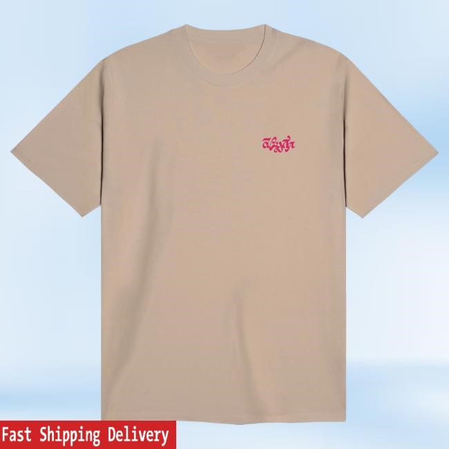 Dolly Noire Dolly Noire Script Tee Beige