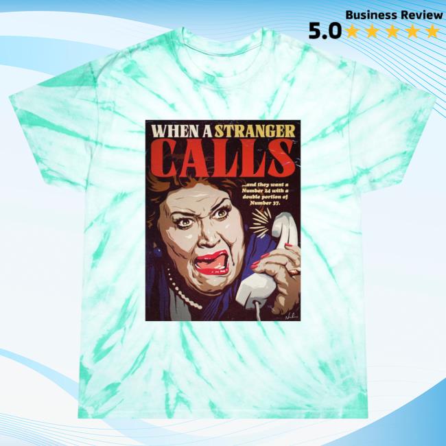 Nordacious Merch When A Stranger Calls Tie-Dye Tee Cyclone
