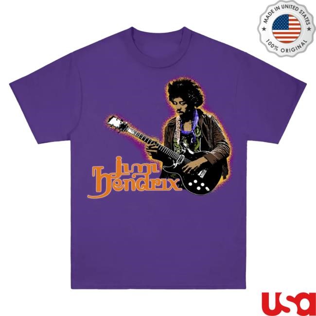 Jimi Hendrix Autumn Glow Purple Tshirt