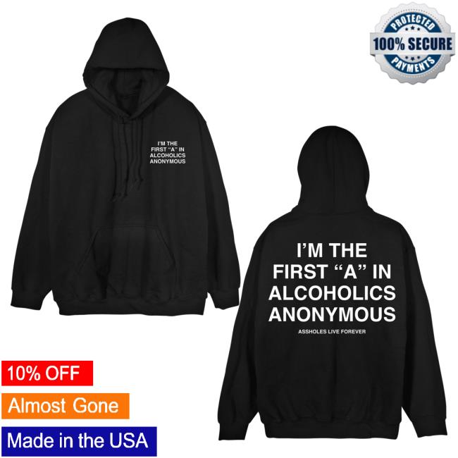 Official Linda Fine Gold Merch Store Assholes Live Forever Linda Finegold Alcoholics Anonymous Black Crewneck Lindafinegold Apparel Clothing Shop AssholesLiveForever
