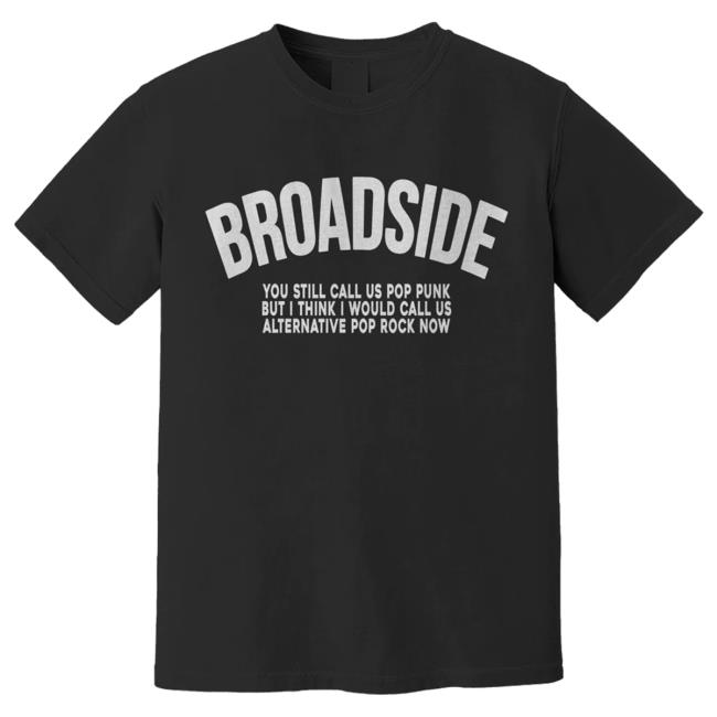 Alt Pop Rock Band Broadside Tee Shirt